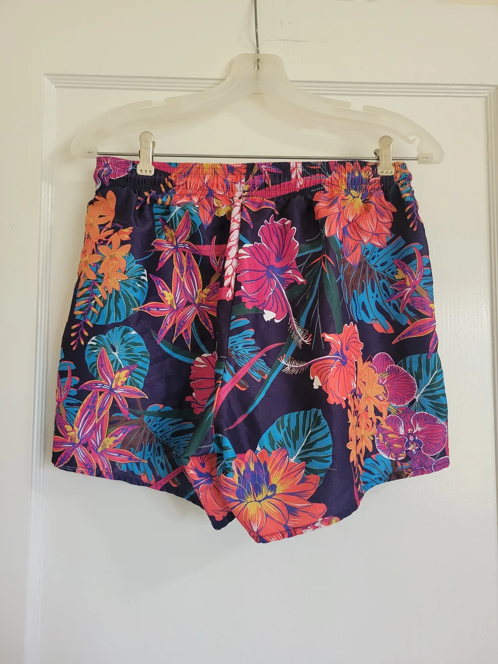 Vibrant Tropical Mens Topman Floral Swim Trunks